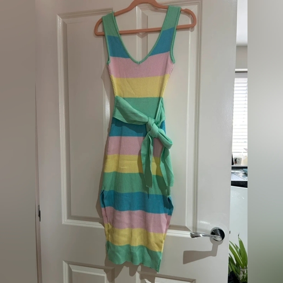 Dresses & Skirts - Colorful Striped Knit Dress